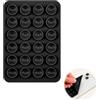 Horktrust 1 supporto a ventosa in silicone, custodia per telefono in silicone, con ventosa, supporto a mani libere antiscivolo, compatibile con tutti i modelli di telefoni, colore nero