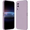 RankOne Custodia per vivo Y52 5G / vivo Y72 5G (6.58 Inches) Cover Morbida in Silicone TPU - Erba Viola