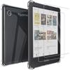 MEMELOKA Custodia per Kobo Clara BW/Clara Colour 6 Pollici + 2 Pezzi Vetro Temperato, Cover Protezione in TPU Morbido Ultra-Sottile con Airbag in Silicone Rinforzato - (Transparente)