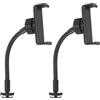 PATIKIL 2Pack Supporto Universale Per Telefono Con Luce Ad Anello 7.9, Braccio A Collo D'Oca Con Adattatore Hot Shoe 1/4 Per Sostituzione Treppiede Luce Ad Anello, Nero