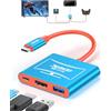 JEMDO Dock per Switch 2(V22.0.0+), Adattatore HDMI 2.1 per TV 4K@144Hz HDR, Hub USB-C 48Gbps con USB 3.2 e Ricarica Rapida PD 100W, Dock Portatile Compatibile con Switch 2 / OLED / 2017