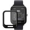 kwmobile Pellicola Protettiva Smartwatch Compatibile con Huami Amazfit Bip U/Bip U pro Protezione - Protettore Schermo - Anti Impronte Antiurto - Set 2 Pezzi