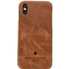 Porter Riley Custodia in Pelle per Iphone X/Iphone Xs. Fondello Sottile in Vera Pelle Premium (Abbronzatura)(iPhone X/Xs)