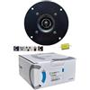 Generico KIT SET PER CIARE PT262 1 tweeter nero da 5 13 cm 130 mm di diametro 150 watt rms 300 watt max impedenza 8 ohm 105 db spl, 1 pezzo + condensatore e 5 sticker omaggio