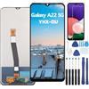 YHX-OU 6.6'' Nero LCD Display per Samsung Galaxy A22 5G SM-A226B SM-A226B/DS Schermo Touch Screen Digitizer Assemblea E Strumenti di Installazione + Vetro temperato