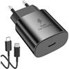 Witfoam Caricabatterie Rapido 25W USB-C con Cavo 1M Compatibile con Galaxy S24/S23/S22/S21/S20, A55/A54/A53/A35/A34/A25/A23/A15/A14/A13/A5, Note 20, Tab S9/S8/S7, Z Flip/Fold, Xiaomi e Altri Dispositivi, Nero