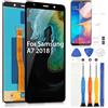 ARSSLY Schermo per Samsung Galaxy A7 2018 SM-A750 A750F A750FN A750N A750G A750GN/DS LCD Display Touch Screen Assemblea Sostituzione Schermo di Vetro Digitalizzatore con Riparazione Kit (Nero, 6,0)