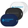 musegear Keyfinder Mini con Bluetooth App I Keyfinder ad Alta Voce per Cellulare - in Confezione da 3: Blu Scuro, Bianco e Nero I GPS Tracking/Abbinamento I Trova Chiavi