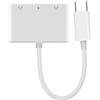 cablecc Scheda audio da 5 Gbps USB-C tipo C maschio a doppia scheda audio AUX e microfono da 3, 5 mm con adattatore di ricarica di alimentazione PD, compatibile con laptop, telefono