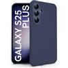N NEWTOP Cover Compatibile per Samsung Galaxy S25 Plus, Custodia TPU SOFT Gel Silicone Ultra Sottile Flessibile Case Posteriore Protezione Fotocamera Anti Urto Guscio Scocca Colorato Fina (Blu)