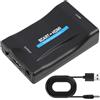JiaHeHe Adattatore da scart a HDMI per televisore monitor, proiettore audio video con commutatore 720P 1080P, adattatore plug and play da scart a HDMI per lettore DVD VCR STB Xbox PS3 Wii Retro Gaming