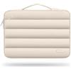MOSISO 13-14 Pollici Custodia Laptop, 13.3 Pollici Borsa PC Gonfia Compatibile con MacBook Air 13 13.6 M3 M2 M1/Pro 13/14, HP, Dell, ASUS, Lenovo,Borsa Aperta Laterale Orizzontale Poliestere, Sabbia