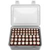 Linkidea Custodia organizer per batterie contiene 24 batterie AA e 30 AAA, scatola portatile resistente per casa, viaggi, campeggio, grande capacità