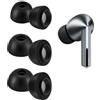 umvowuxa Galaxy Buds 3 Pro, gommini per orecchie in memory foam, comodi, morbidi, isolanti, compatibili con Galaxy Buds 3 Pro (3 paia/nero)
