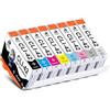 DOUBLE D CLI-42 Cartucce d'inchiostro per Canon CLI-42 per Pro-100,8-Pack | Sostituzione per PIXMA Pro-100/Pro-100S stampanti,1BK/1C/1M/1Y/1PC/1PM/1GY/1LGY