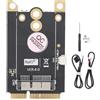 Fdit Mini adattatore di rete wireless PCI-E Express, adattatore per scheda WiFi wireless (non include scheda WIFI) 12 + 6 pin, per Broadcom BCM94360CD BCM943602CS BCM94360CS2 BCM94331CD BCM943224P