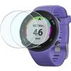 Duttek Proteggi Schermo in Vetro Temperato per Garmin Forerunner 45/45S Smartwatch 0.3mm Proteggi Schermo in Vetro Temperato Ultra-Sottile 9H Durezza Resistente ai Graffi (2confezione)