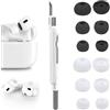 BAHME 6 Paia Gommini Auricolari, Ricambio per Airpods Pro/Pro 2AirPods Pro e AirPods Pro 2 con Foro per la Riduzione del Rumore, Auricolari in Silicone per Airpods Pro con Custodia Portatile