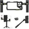 Freewell Genius Rig Cage per iPhone 16 Pro Max - Installazione senza attrezzi, maniglie multifunzionali per treppiede e monopiede, telecomando Bluetooth