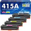 Cool Toner 415A MFP M479fdw Toner: (Mit Chip) Kompatible Ersatz für HP 415A 415X Color LaserJet Pro MFP M479dw M479fdw M479fnw M479fdn M454dn M454dw W2030A (4er-Pack, Schwarz Cyan Gelb Magenta)