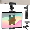 Dosvsi Supporto Tablet Visiera Parasole Auto,【Morsetto in Metallo】Supporto Tablet Visiera Parasole, Regolabile 360° Porta Camion per iPad Pro 12.9 Air Mini, iPad 10.9, Galaxy Tab S A, 4~13 Tablet