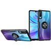 SORAKA Cover Trasparente per Huawei P30 Lite con Supporto anello,Cover Acrilico trasparente Custodia Huawei P30 Lite con piastra metallica per Supporto Auto Smartphone Magnetico