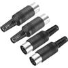 QUARKZMAN 4 Pcs S-Video DIN Maschio Presa 7 Pin Trasmissione Segnale Din Spina Din Connettore per TV DVD Computer Player (PS/2 Spina)
