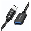 SOLMIMI Adattatore da USB C a USB OTG Adattatore USB 3.0 femmina a USB C maschio OTG tipo C per smartphone, tablet, tastiera, mouse, scheda di memoria e altre periferiche USB - 0,2 m