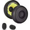 HAIZEEN Cuscinetti Auricolari Compatibili con Jabra Evolve 75/75+ / 75 UC / 75 MS Cuffie Cuscinetti di Sostituzione (Pelle di Proteina/Schiuma Memoria)