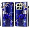 KENHONER Cover Compatibile con Xiaomi 14T, Premium Pelle PU Portafoglio Flip Libro Custodia per Xiaomi 14T [Protezione Completa] - Farfalla