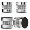 Monosaudio SP4438S - Set di 4 piedini isolanti per altoparlanti HiFi, colore: argento