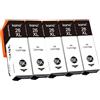 kamo Confezione da 5 cartucce compatibili con Epson 26 XL - per Expression Premium XP-510 XP-520 XP-600 XP-605 XP-610 XP-615 XP-620 XP-625 XP-700 XP-710 XP-720 XP-800 XP-810 XP-820