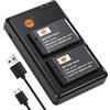 DSTE 2PCS LP-E17 Batteria & Caricatore Compatibile per Canon EOS M3, M5, 750D, 8000D, 9000D