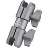 FANAUE Braccio girevole a doppia presa composito, DA-100PRO lunghezza 9,4 cm, struttura in alluminio, compatibile con supporti RAM B Dimensioni 2,5 cm componenti a sfera