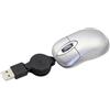 KeautFair Mini mouse cablato retrattile cavo di 70 cm, 1600 DPI portatile compatto per viaggi e piccole mani dei bambini per computer portatile/PC/computer, bambini ragazzi e ragazze regalo (argento)