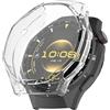 MELEJIA Custodia per HUAWEI WATCH GT 6 Pro 46mm - Cover Silicone Trasparente Morbida, Custodia con Protettore Schermo, Anti-Graffi, Accessorio Protettivo Non Ostacola Touchscreen e Sensori