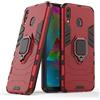 MaiJin LuluMain Compatibile con Galaxy M20 Cover, Custodia Armor Anello Cavalletto (Funziona con Il Supporto Magnetico per Auto) Case Paraurti per Samsung Galaxy M20 (Rosso)