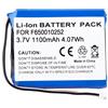 CHUNCAIL CHUNGAIL - Batteria compatibile con Tomtom One 4N01.002, 4N01.003, Edimburgo F650010252, Europa GPS Navigation Sat NAV (1100 mAh, 3,7 V, Li-Ion) (1500 mAh, 3,7 V, Li-Ion)