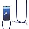 Sewutoyu Custodia Collana per Cellulare Compatibile con Xiaomi 13T / Xiaomi 13T Pro - Cover Silicone TPU Protettiva Trasparente - Custodia indossabile per Collo - Case a Tracolla con Cordina, Blu