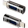 YANBORONSN YANBORONSON Misuratore USB C PD 240W con Display Digitale, Tester USB-C Maschio-Femmina, Rileva Tensione/Corrente/Potenza, per PC/Portatili/Telefoni (2 Pack)