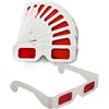 Swagwert 20 Pz Rosso Occhiali 3D di Carta rosso-rosso 3D Film Occhiali Segreto Rivelare Lenti Rosse Occhiali 3D Visualizzazione 3D Occhiali Decoder