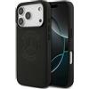 CG MOBILE Mercedes - Custodia in pelle con logo vintage compatibile con MagSafe per iPhone 17 Pro (nero)