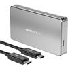 ACASIS Enclosure SSD M.2 NVMe da 40 Gbps con alloggiamento in alluminio, nessun rumore M.2 Enclosure compatibile Thunderbolt5/4/3/USB4/3.2/3.1/3.0/2.0, NVMe ssd Enclosure per MacBook Air/Pro Supporto