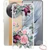 AQGG Cover per ZTE Nubia Z50S PRO (6.78), con Supporto ad Anello Regolabile a 360° Custodia Trasparente AntiGraffio in Sottile Morbido Silicone Custodia