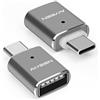 AIYEEN Adattatore USB C a USB (Confezione da 2), Convertitore OTG da Maschio USB C a Femmina USB 3.0 Compatibile con MacBook Pro 2019/2018/2017, MacBook Air 2018 e altri Dispositivi Type-C, Grigio