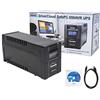 SilverCloud ups SafePC 650AVR Power 360 W Schermo LCD Software di monitoraggio del PC