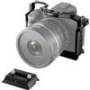 SIRUI Gabbia per fotocamera Canon EOS R50, fornita con piastra a sgancio rapido 2 in 1 per tipo Arca, base Arca Type integrata, scarpa fredda, guida NATO e fori filettati, AM-EOSR50
