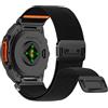 Niboow QuickFit 22mm Nylon Cinturino per Garmin Fenix 8/Fenix E 47mm/Fenix 7 Pro/Fenix 7/Fenix 6/Fenix 6 Pro, Traspirante Elastico Sportivo Cinturini per Garmin Descent G2/Tactix 8 47mm - Nero