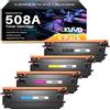Kuva 508A Compatibile con HP 508X 508A CF360X per CF361X CF362X CF363X Color LaserJet Enterprise M553dn M553x M553n M553 M552dn M552 MFP M577 (nero, ciano, giallo magenta, confezione da 4)
