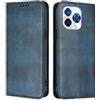 FANFO Custodia per Oukitel C65 / C65 Pro Cover, [Chiusura Magnetica] Anticaduta e Antimpronta, Cover in Pelle PU Stile Portafoglio Folio. Blue